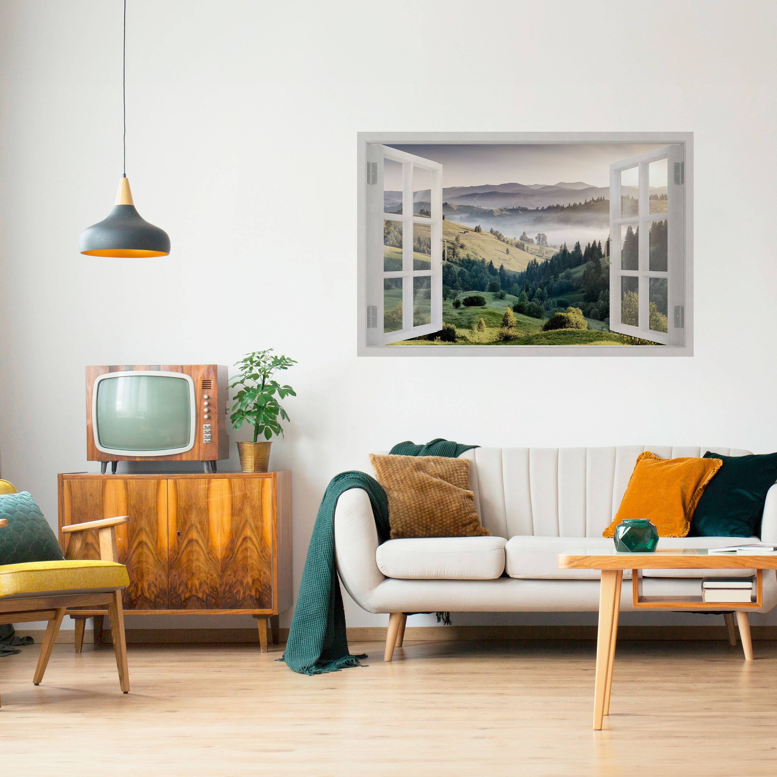 OPEN AIR ESCAPE Peel and Stick Horizontal Poster