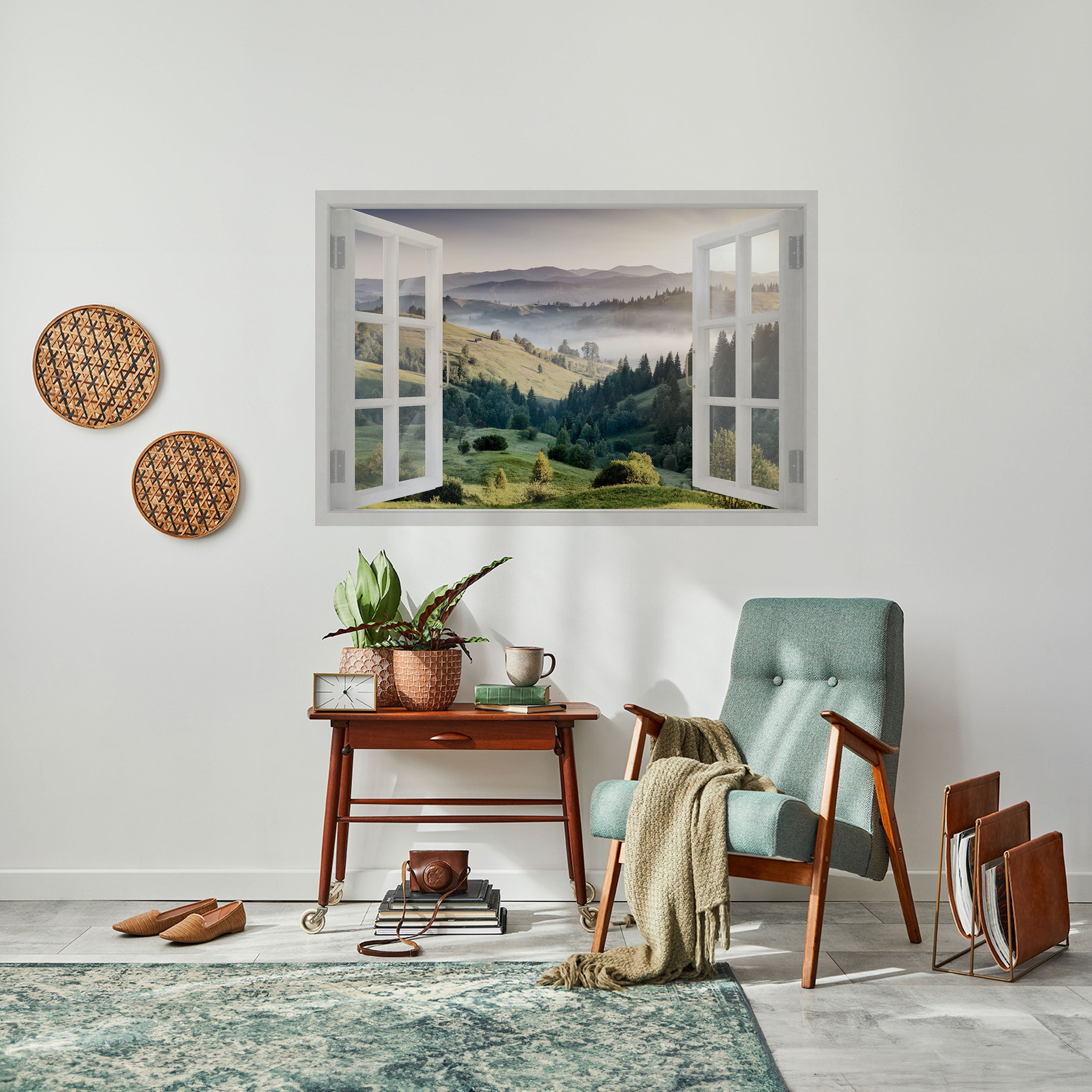 OPEN AIR ESCAPE Peel and Stick Horizontal Poster