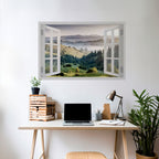 OPEN AIR ESCAPE Peel and Stick Horizontal Poster