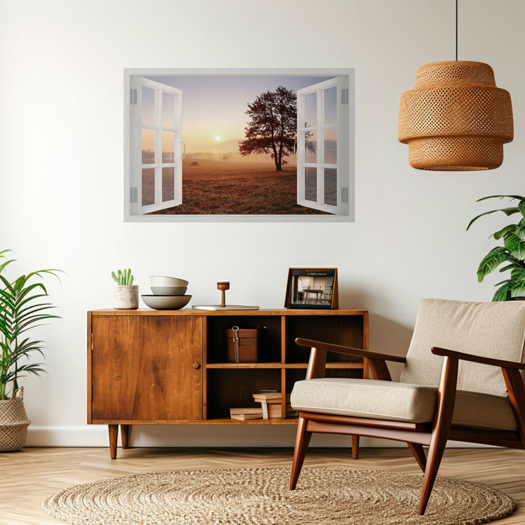 OPENING TO DAWN Peel and Stick Horizontal Poster