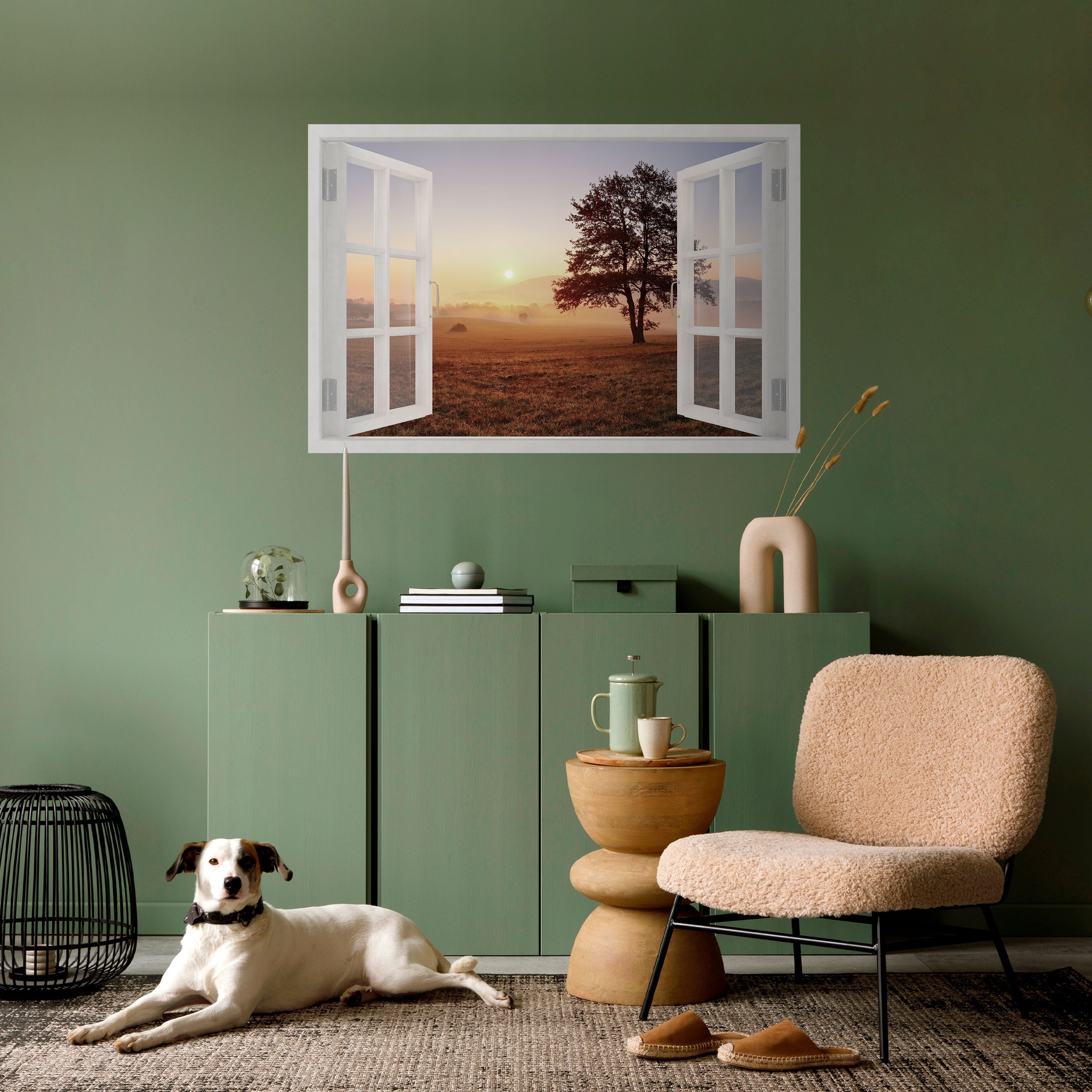 OPENING TO DAWN Peel and Stick Horizontal Poster