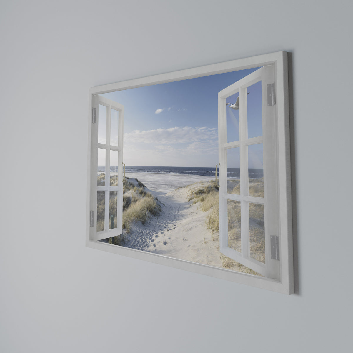 WINDOW TO WANDER Horizontal Canvas Print