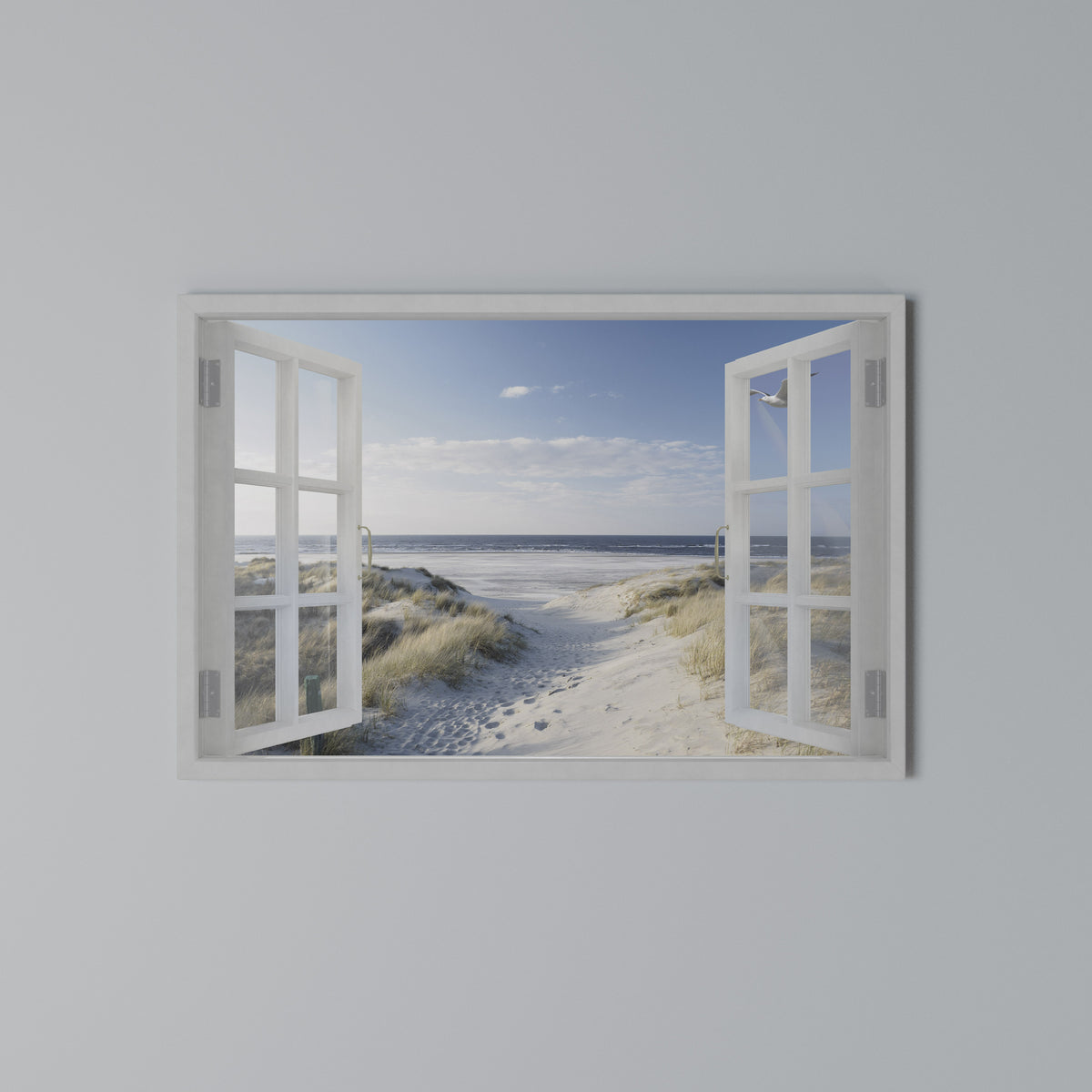 WINDOW TO WANDER Horizontal Canvas Print