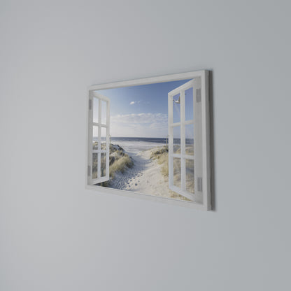 WINDOW TO WANDER Horizontal Canvas Print
