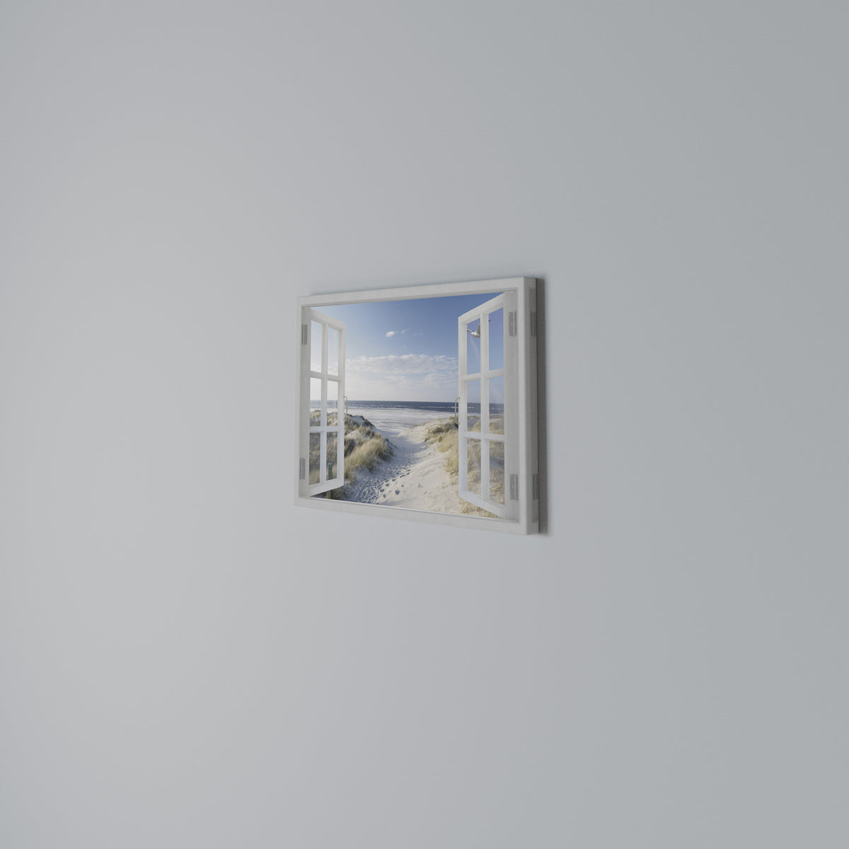 WINDOW TO WANDER Horizontal Canvas Print