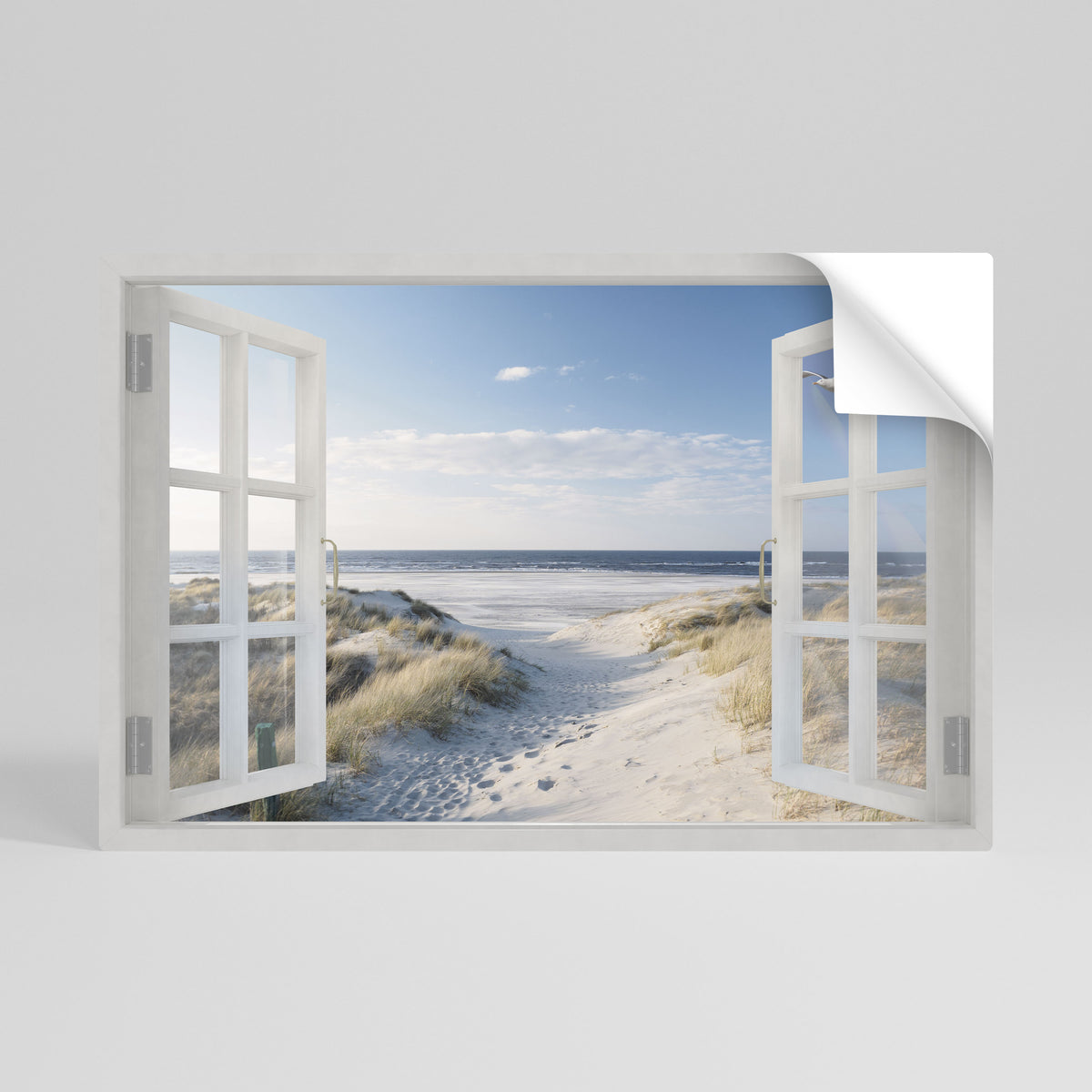 WINDOW TO WANDER Póster Autocolante Horizontal