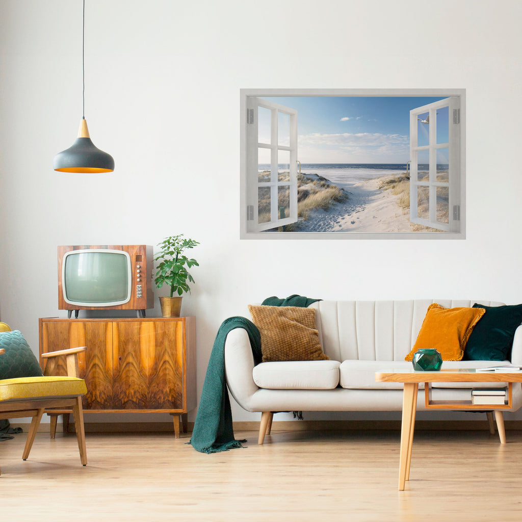 WINDOW TO WANDER Poster Horizontal Autocolante