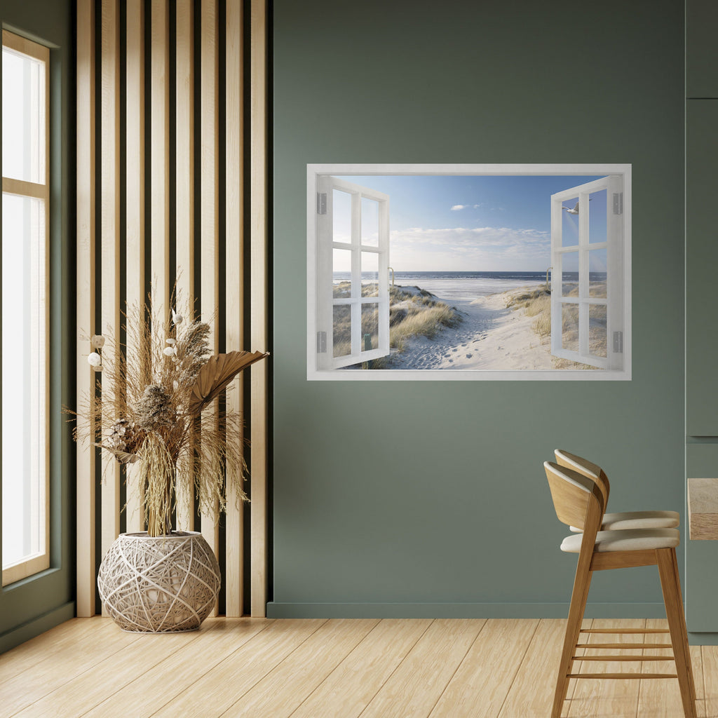 WINDOW TO WANDER Poster Horizontal Autocolante