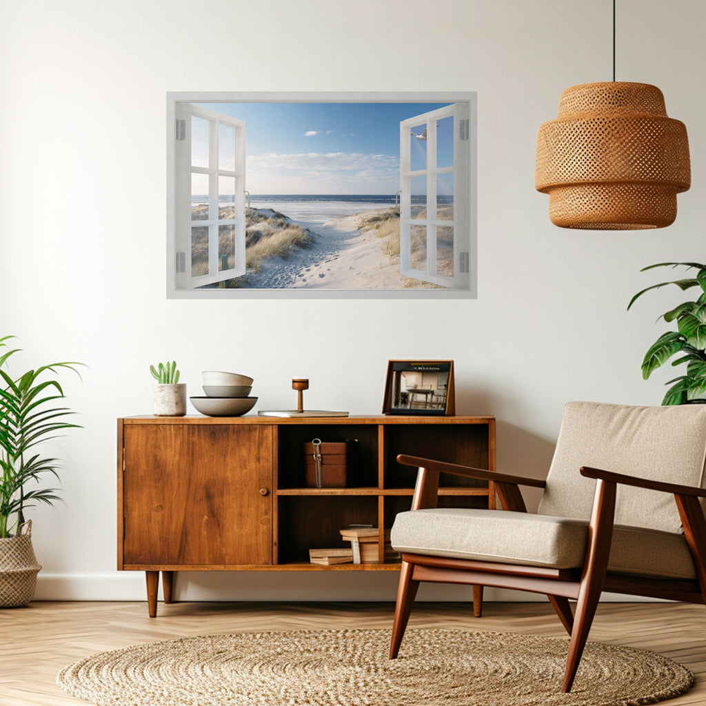 WINDOW TO WANDER Poster Horizontal Autocolante