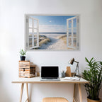 WINDOW TO WANDER Poster Horizontal Autocolante