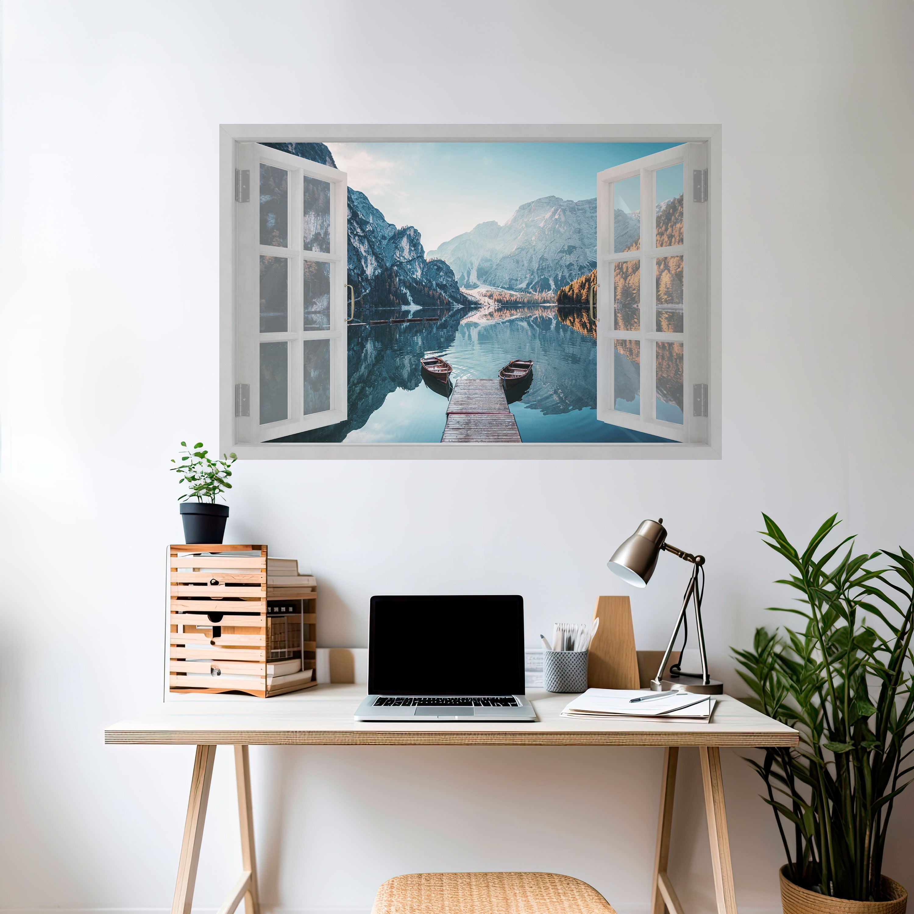 PEEK INTO PARADISE Peel and Stick Horizontal Poster