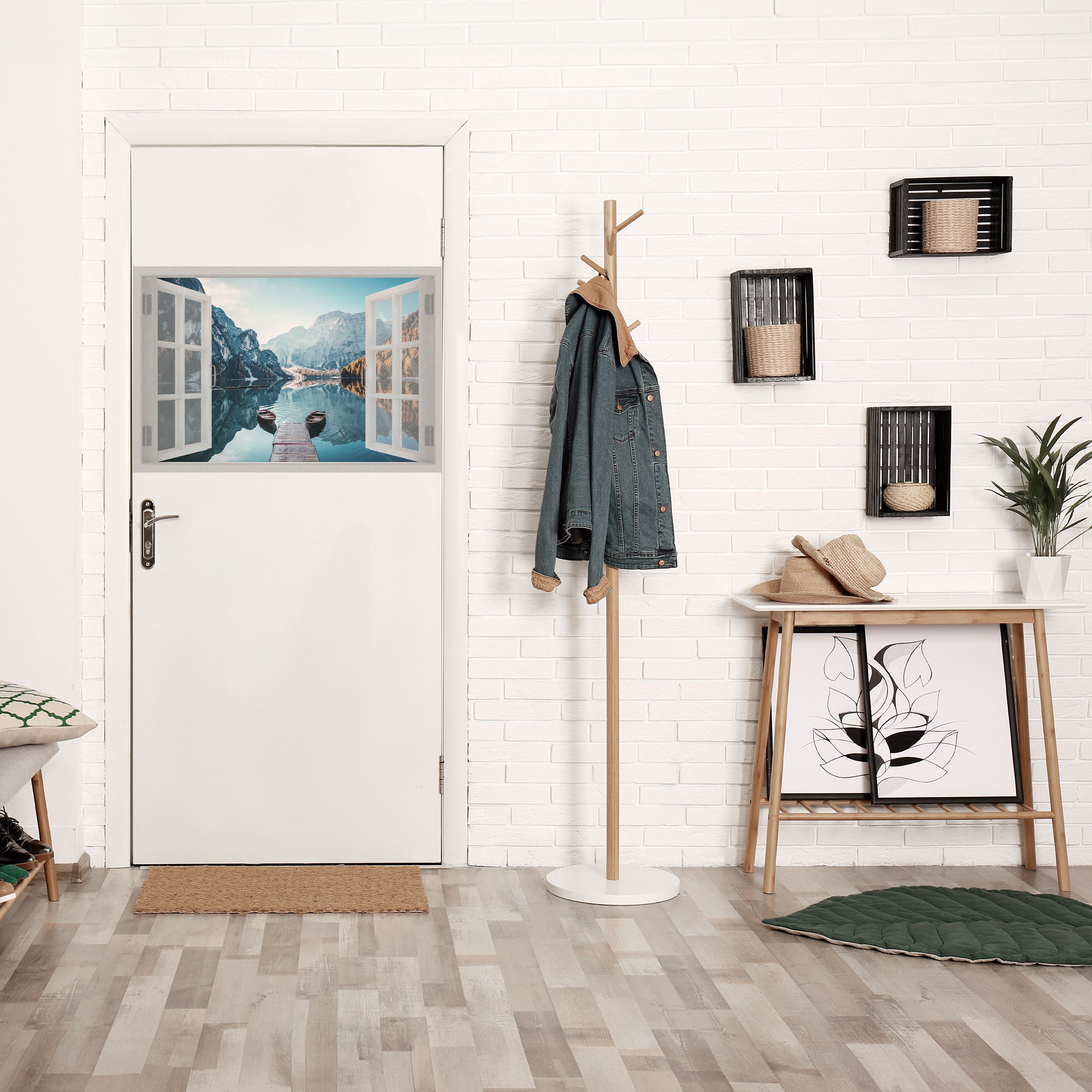 PEEK INTO PARADISE Peel and Stick Horizontal Poster