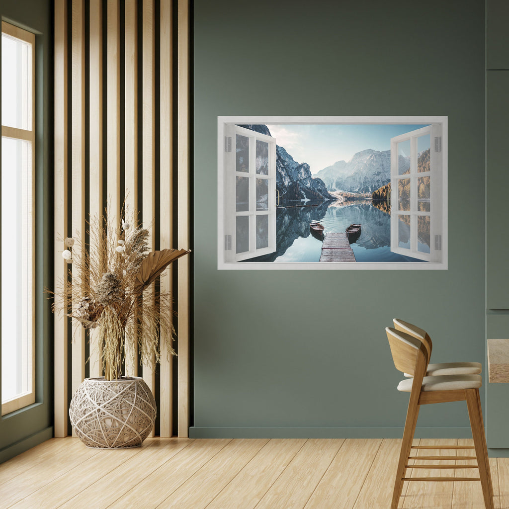 PEEK INTO PARADISE Peel and Stick Horizontal Poster