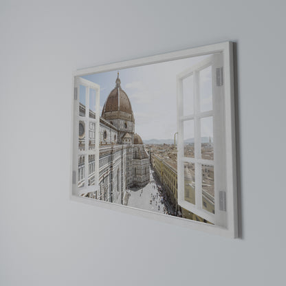 OPEN WINDOW VISTA Horizontal Canvas Print