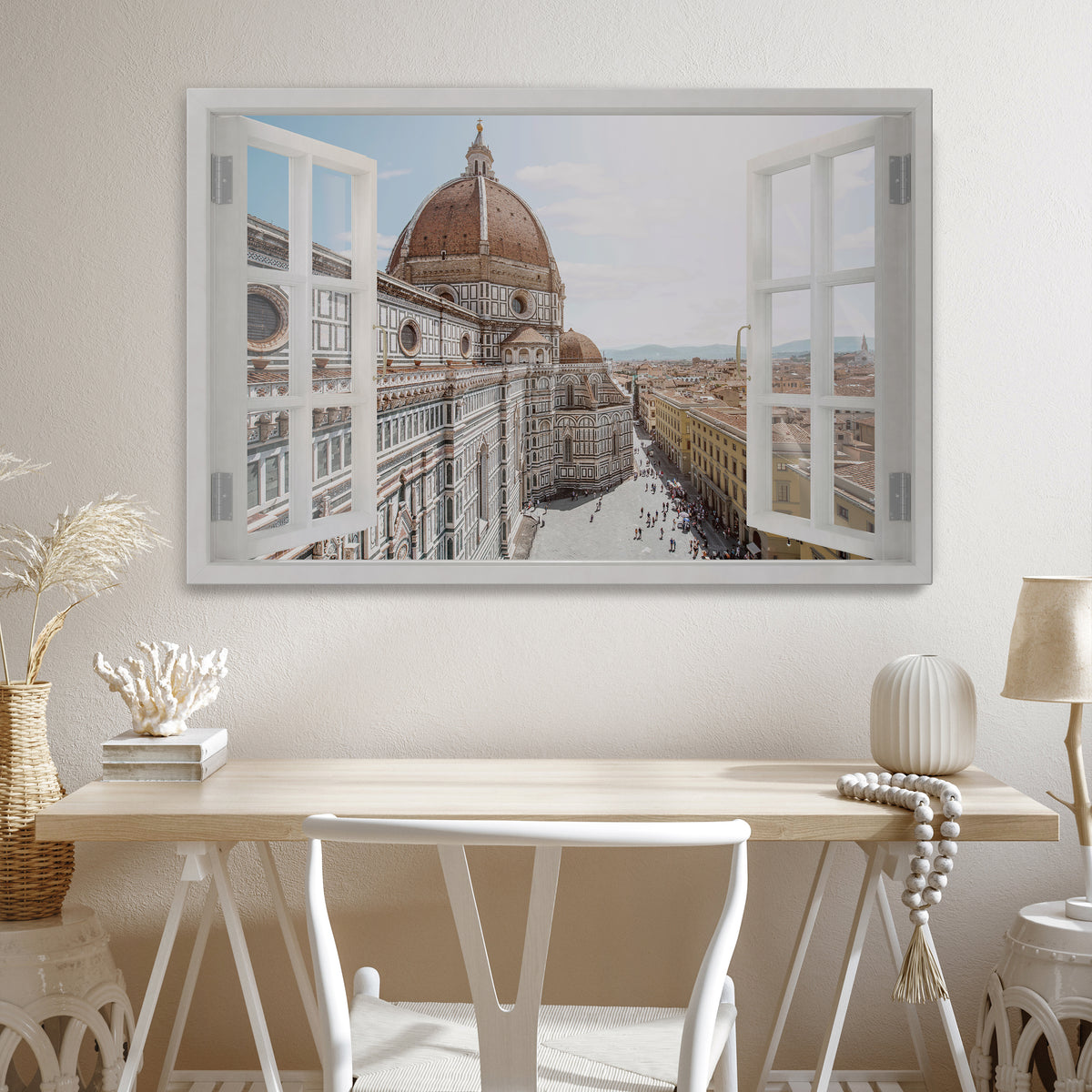 OPEN WINDOW VISTA Horizontal Canvas Print