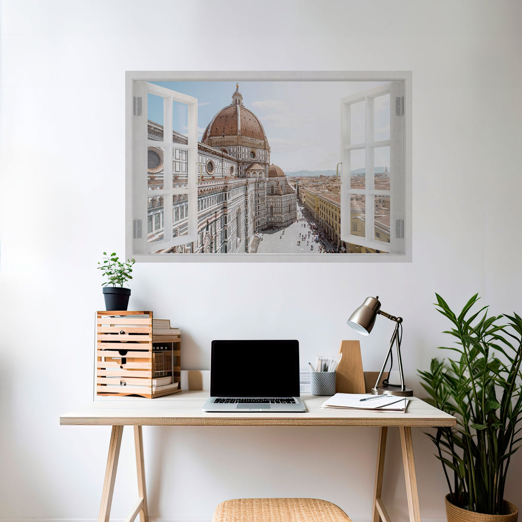 OPEN WINDOW VISTA Peel and Stick Horizontal Poster