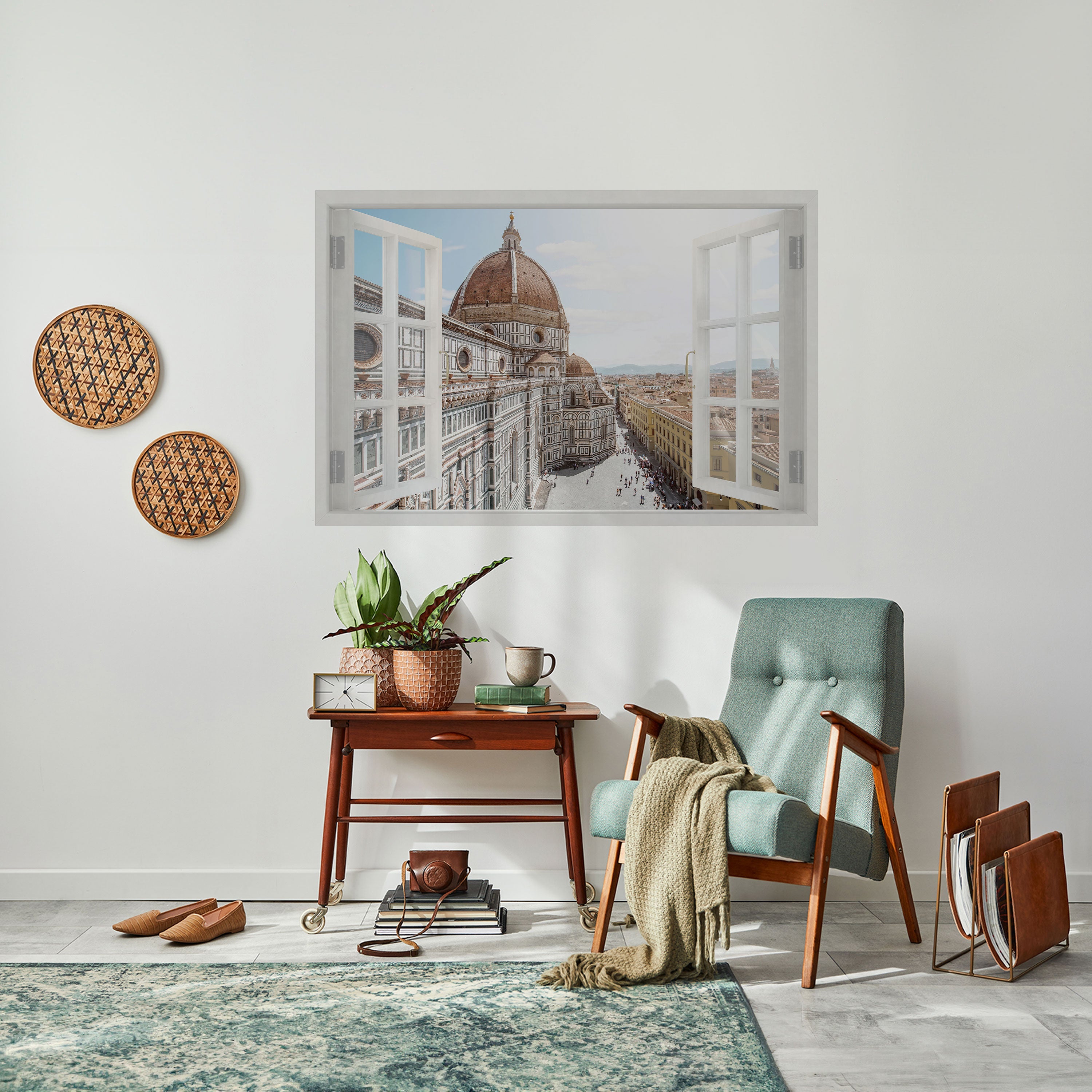 OPEN WINDOW VISTA Peel and Stick Horizontal Poster