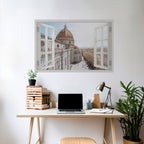 OPEN WINDOW VISTA Peel and Stick Horizontal Poster