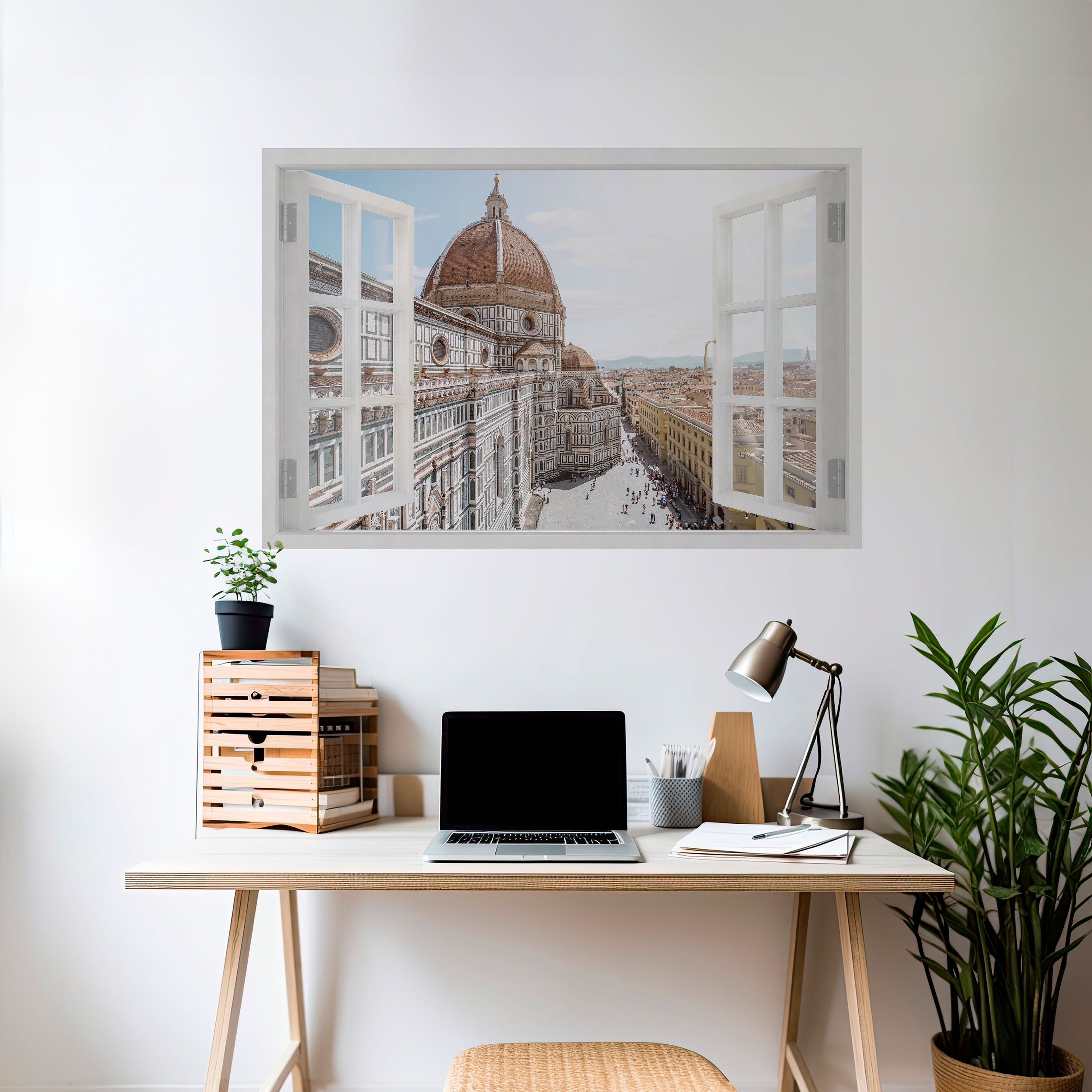 OPEN WINDOW VISTA Peel and Stick Horizontal Poster