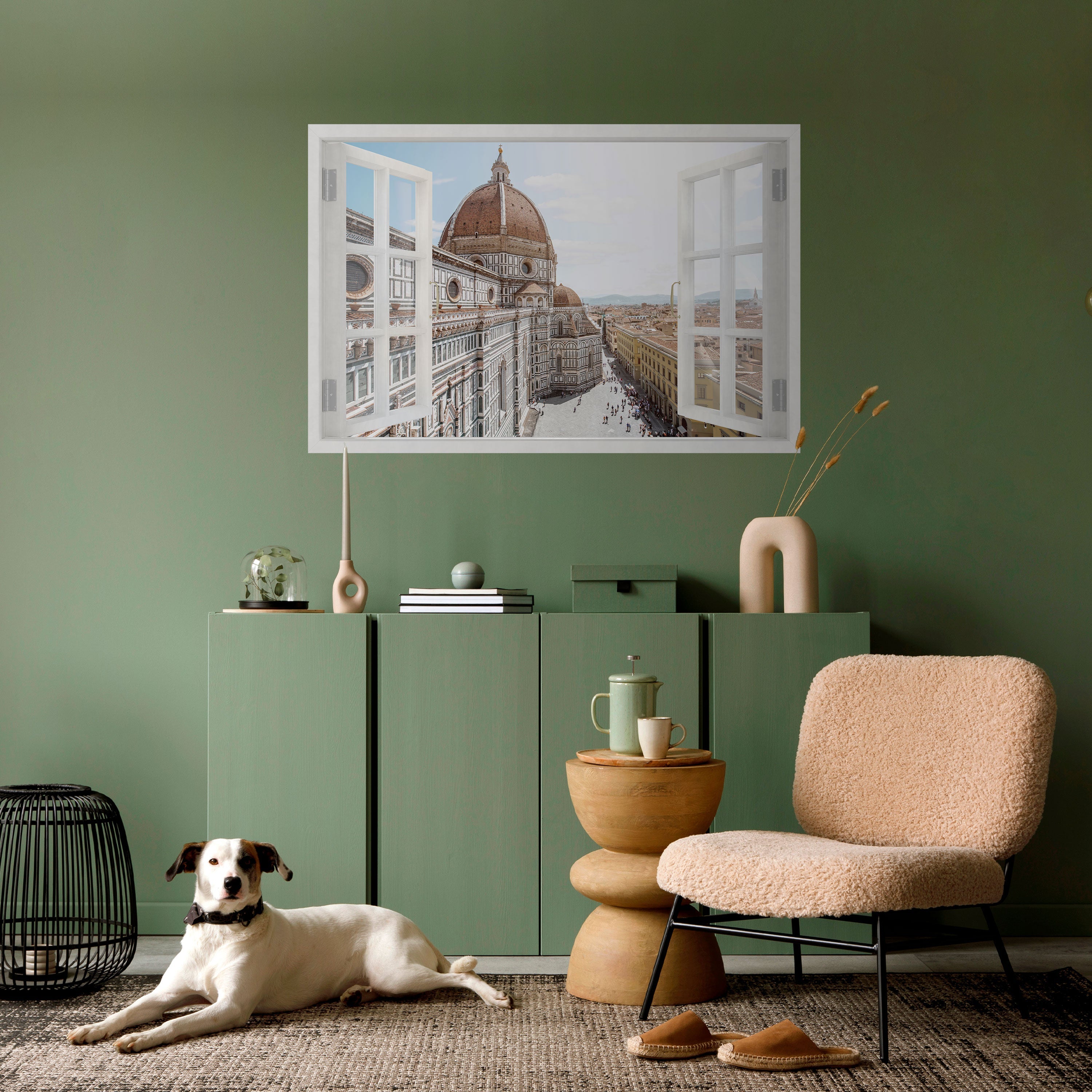 OPEN WINDOW VISTA Peel and Stick Horizontal Poster