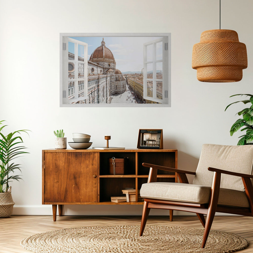 OPEN WINDOW VISTA Peel and Stick Horizontal Poster