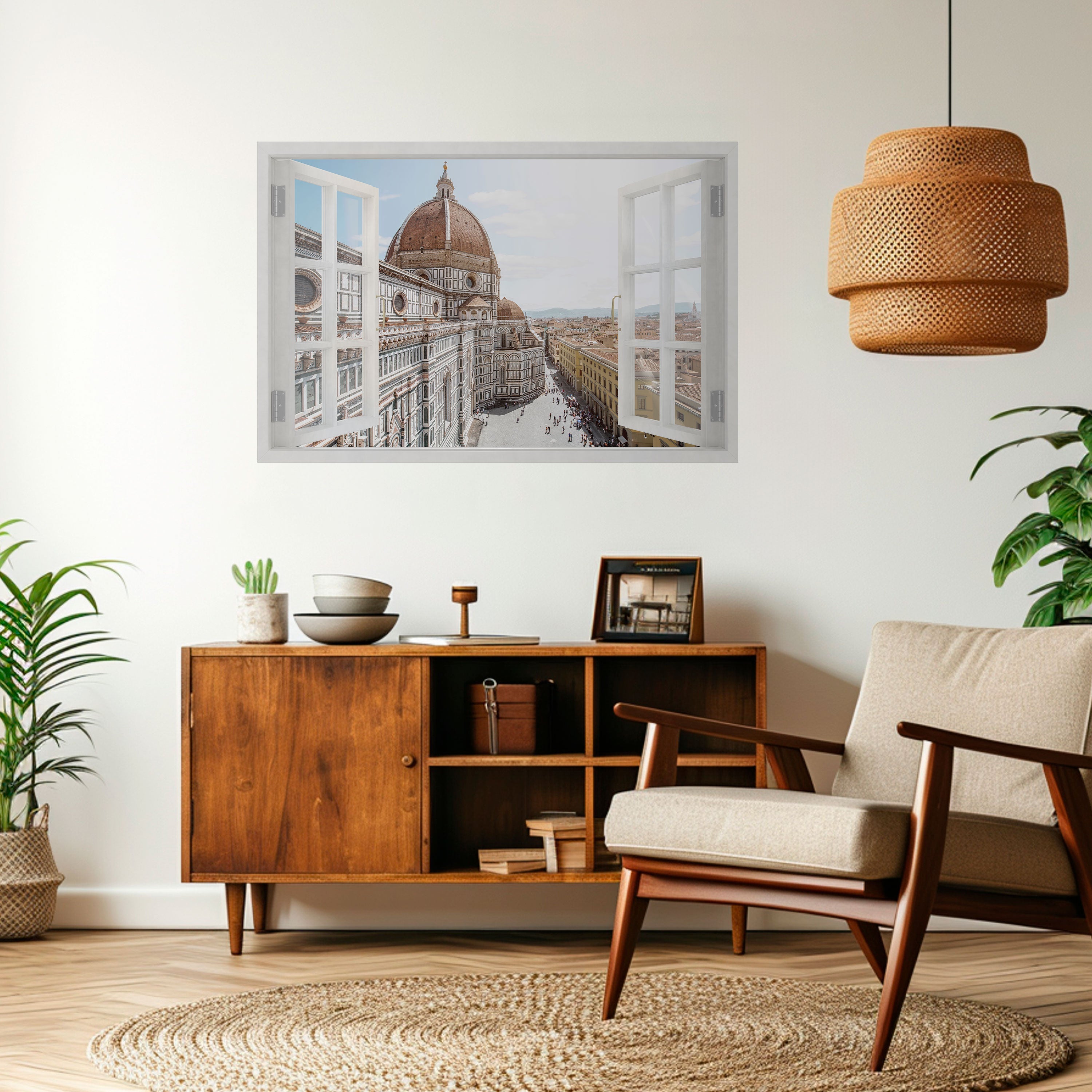 OPEN WINDOW VISTA Peel and Stick Horizontal Poster