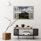 MOUNTAIN VIEWPORT Peel and Stick Horizontal Poster