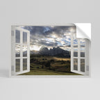 MOUNTAIN VIEWPORT Peel and Stick Horizontal Poster