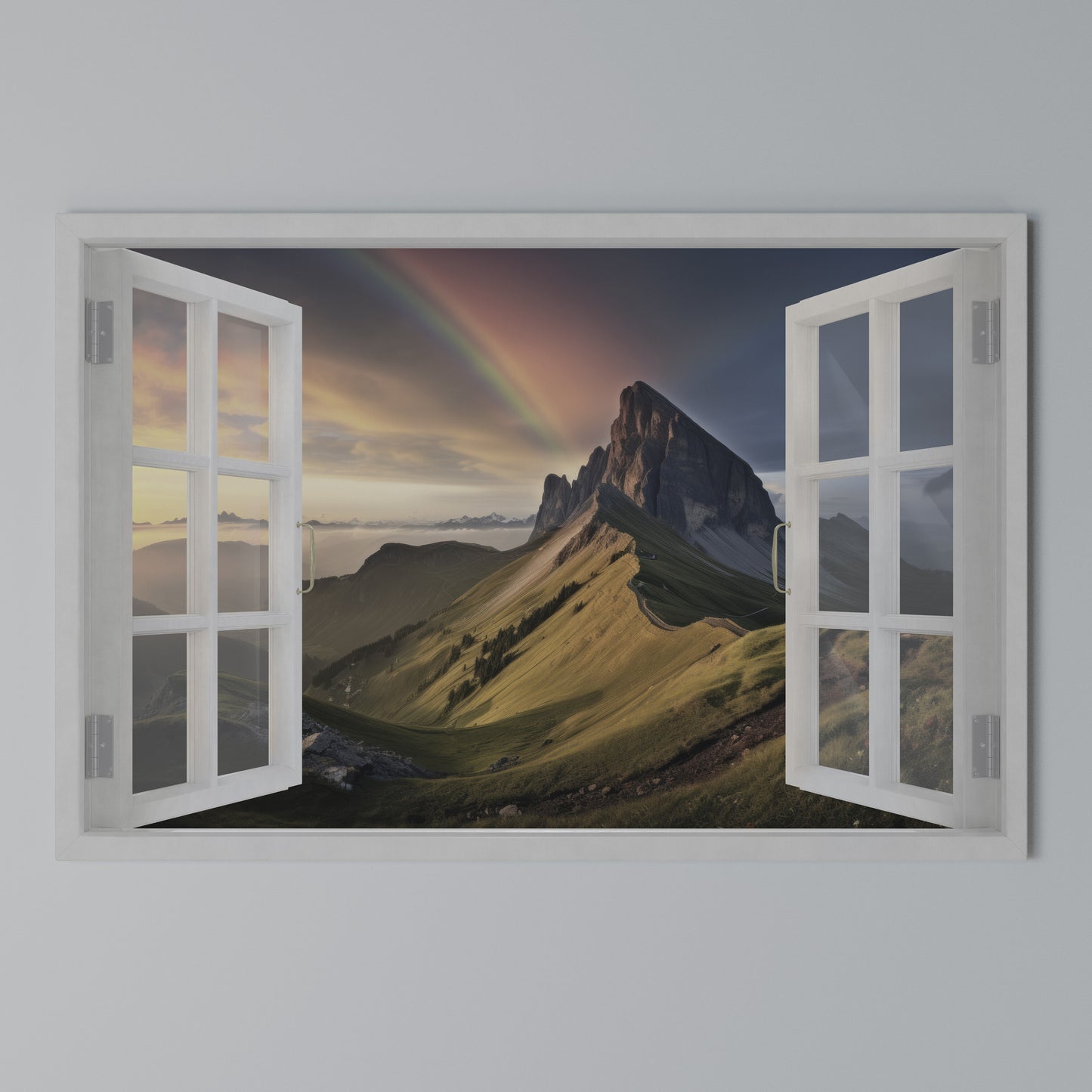 RAINBOW ESCAPE Horizontal Canvas Print