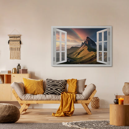 RAINBOW ESCAPE Horizontal Canvas Print
