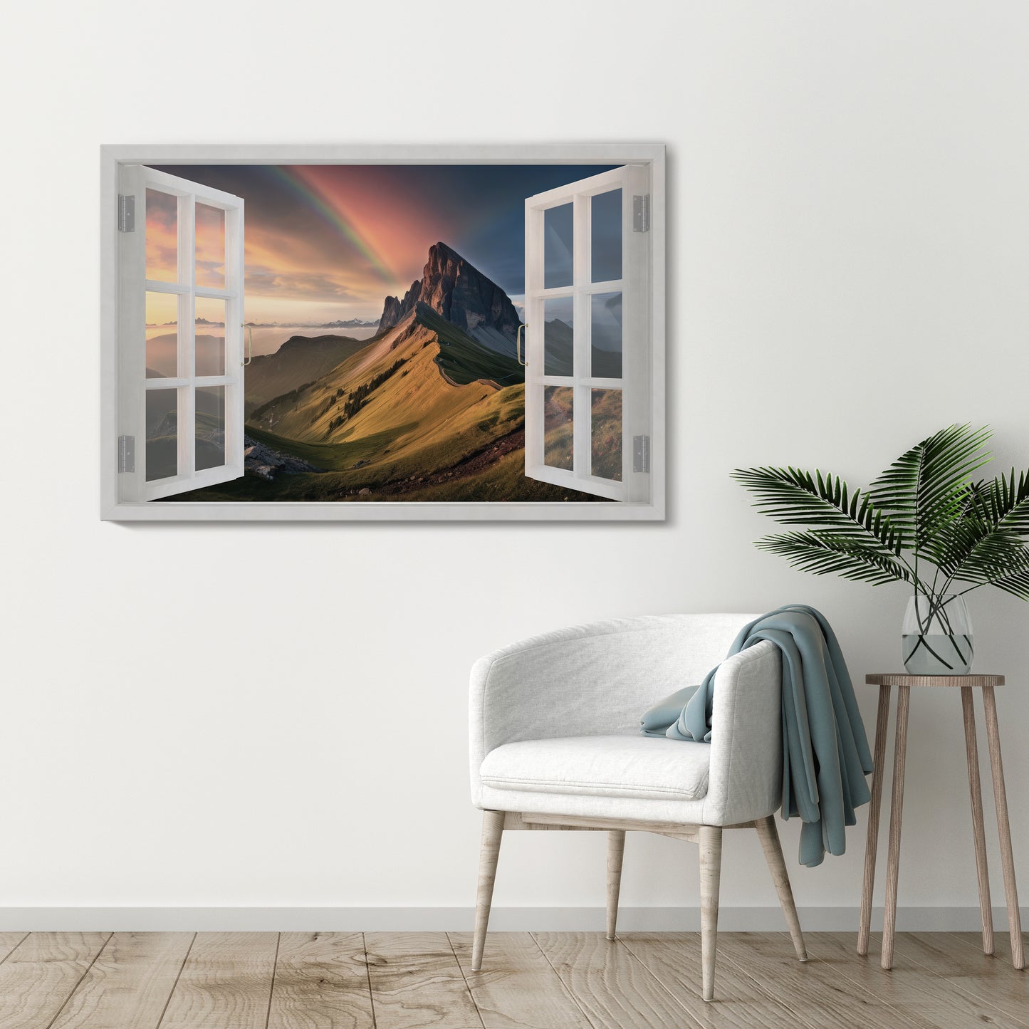 RAINBOW ESCAPE Horizontal Canvas Print