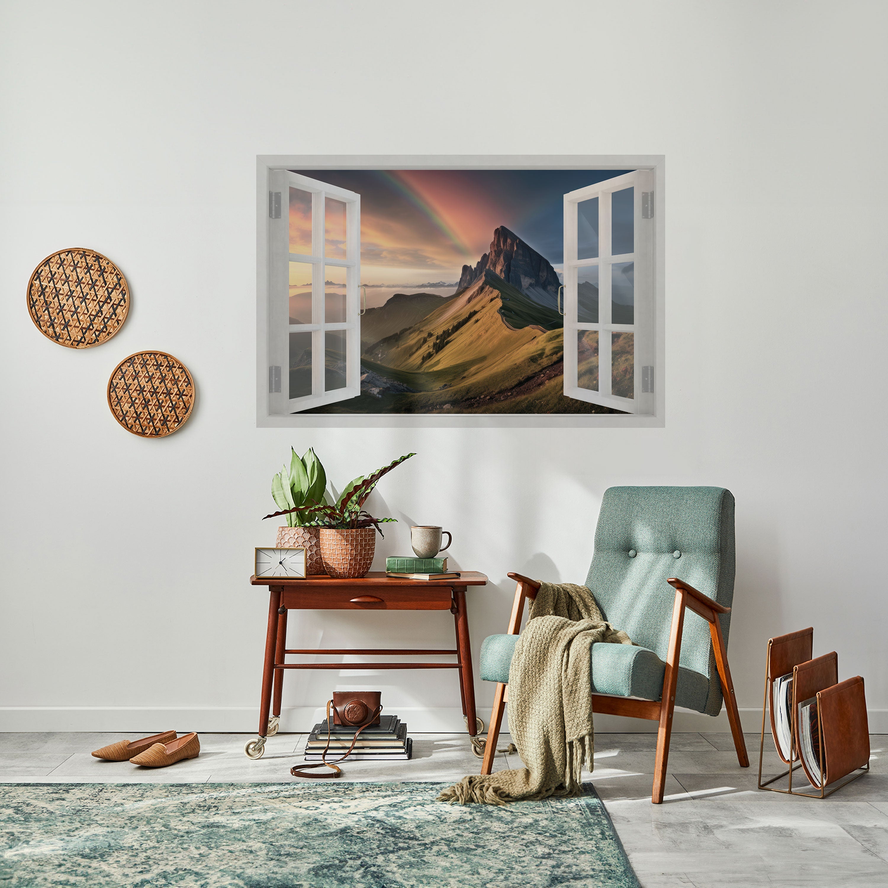 RAINBOW ESCAPE Poster Horizontal Autocolante