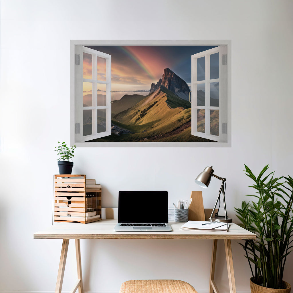 RAINBOW ESCAPE Poster Horizontal Autocolante