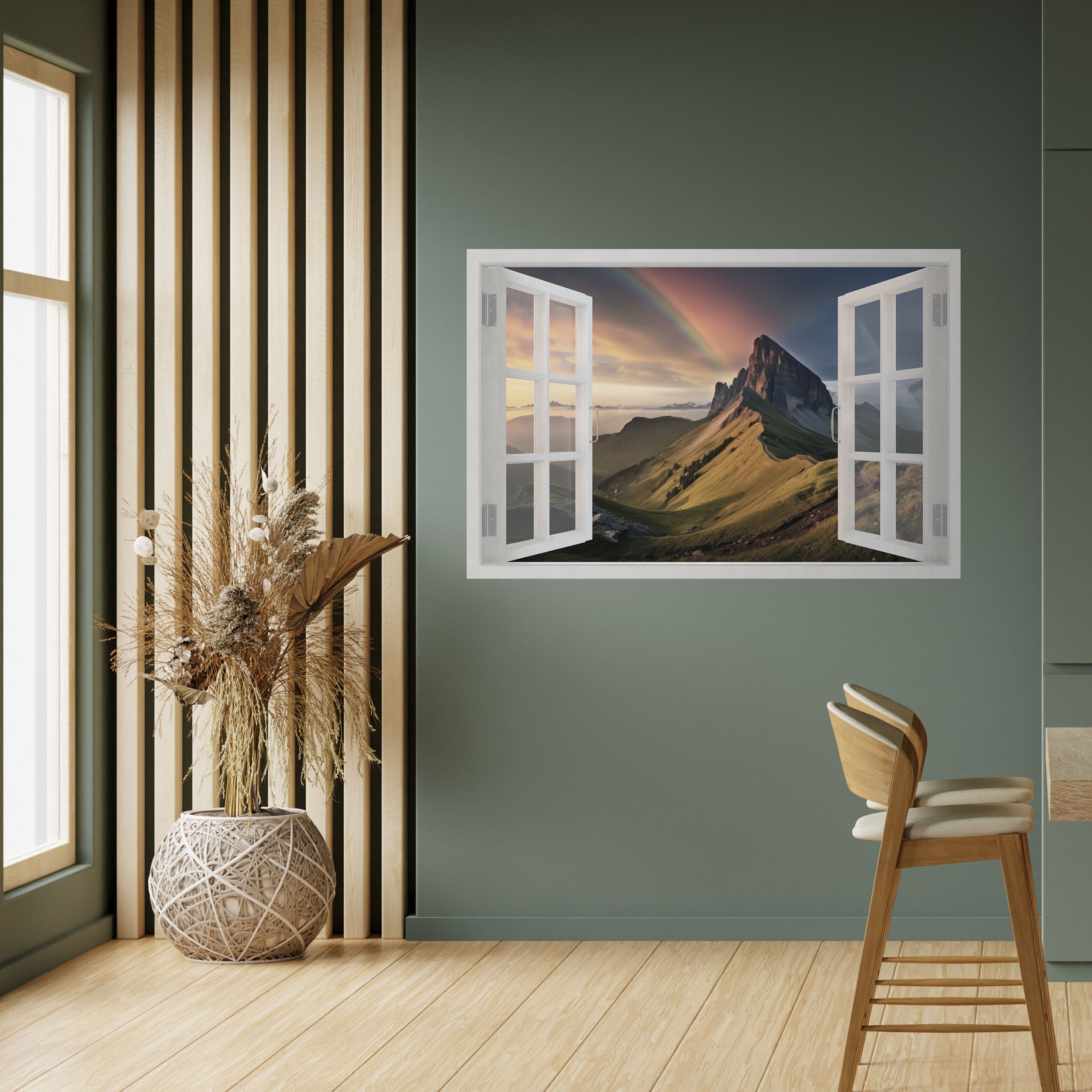 RAINBOW ESCAPE Poster Horizontal Autocolante