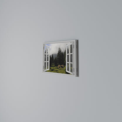 WINDOWS TO WANDER Horizontal Canvas Print