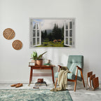 WINDOWS TO WANDER Peel and Stick Horizontal Poster