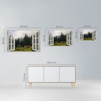 WINDOWS TO WANDER Peel and Stick Horizontal Poster