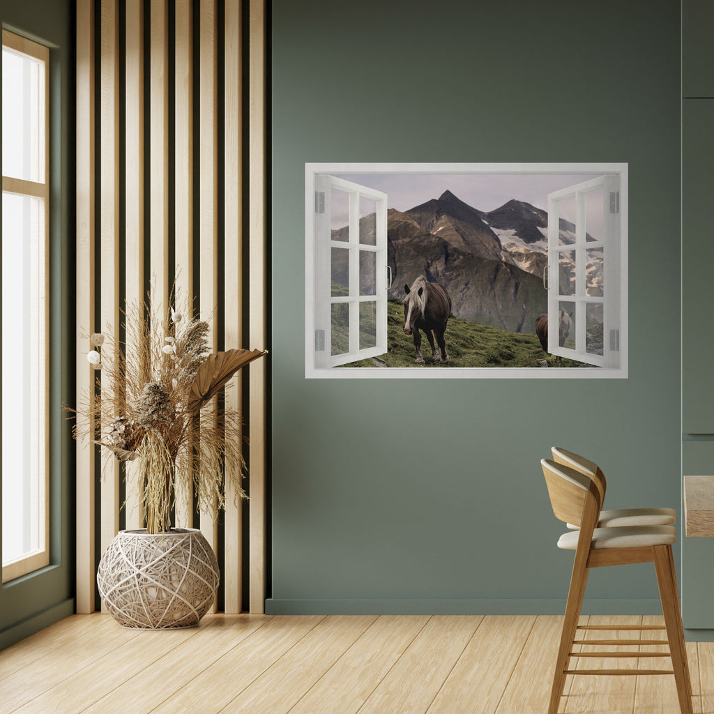 NATURAL FRAME INSPIRATION Peel and Stick Horizontal Poster