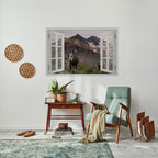 NATURAL FRAME INSPIRATION Peel and Stick Horizontal Poster