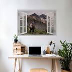 NATURAL FRAME INSPIRATION Peel and Stick Horizontal Poster