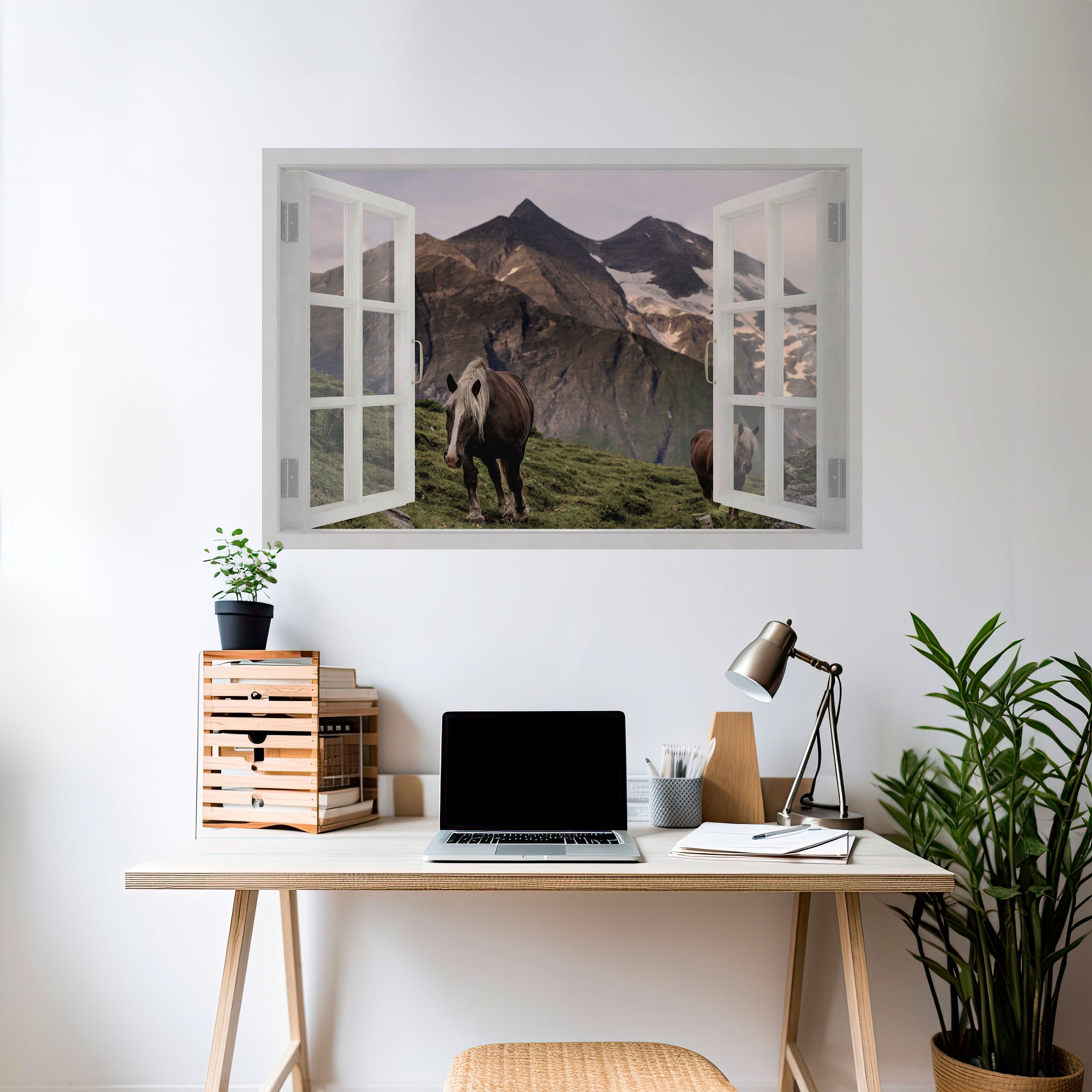 NATURAL FRAME INSPIRATION Peel and Stick Horizontal Poster