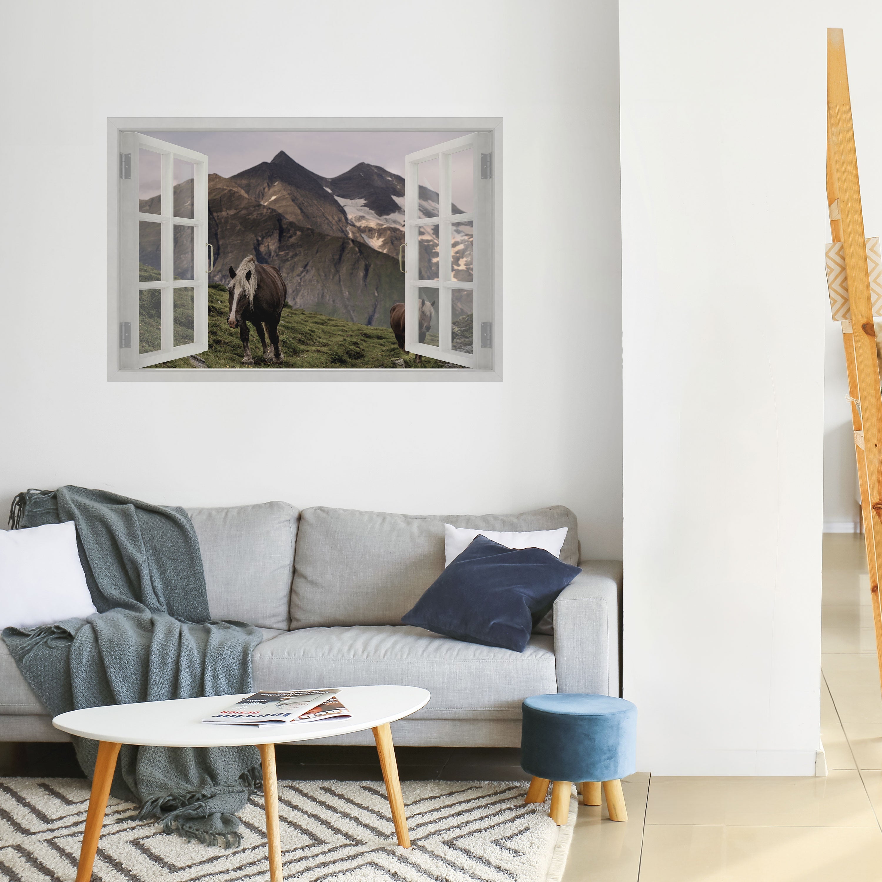 NATURAL FRAME INSPIRATION Peel and Stick Horizontal Poster