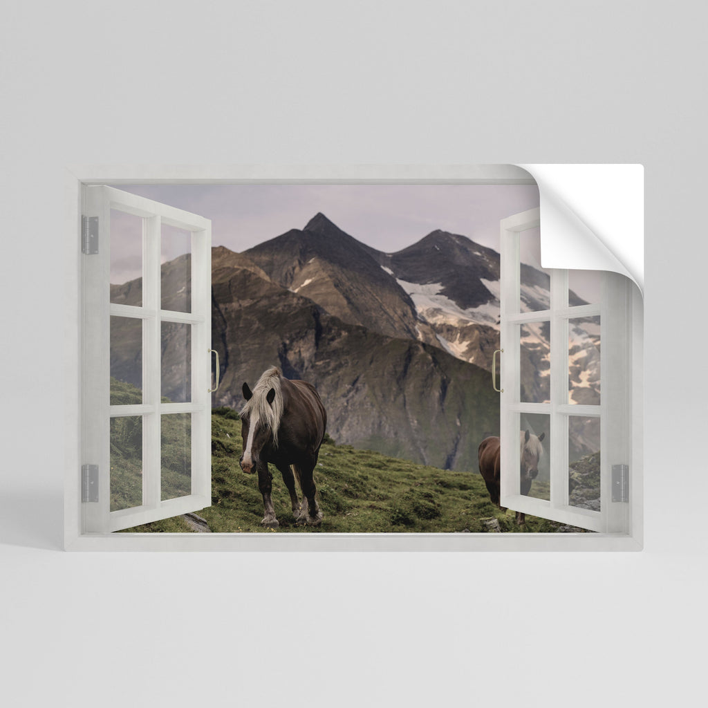 NATURAL FRAME INSPIRATION Peel and Stick Horizontal Poster