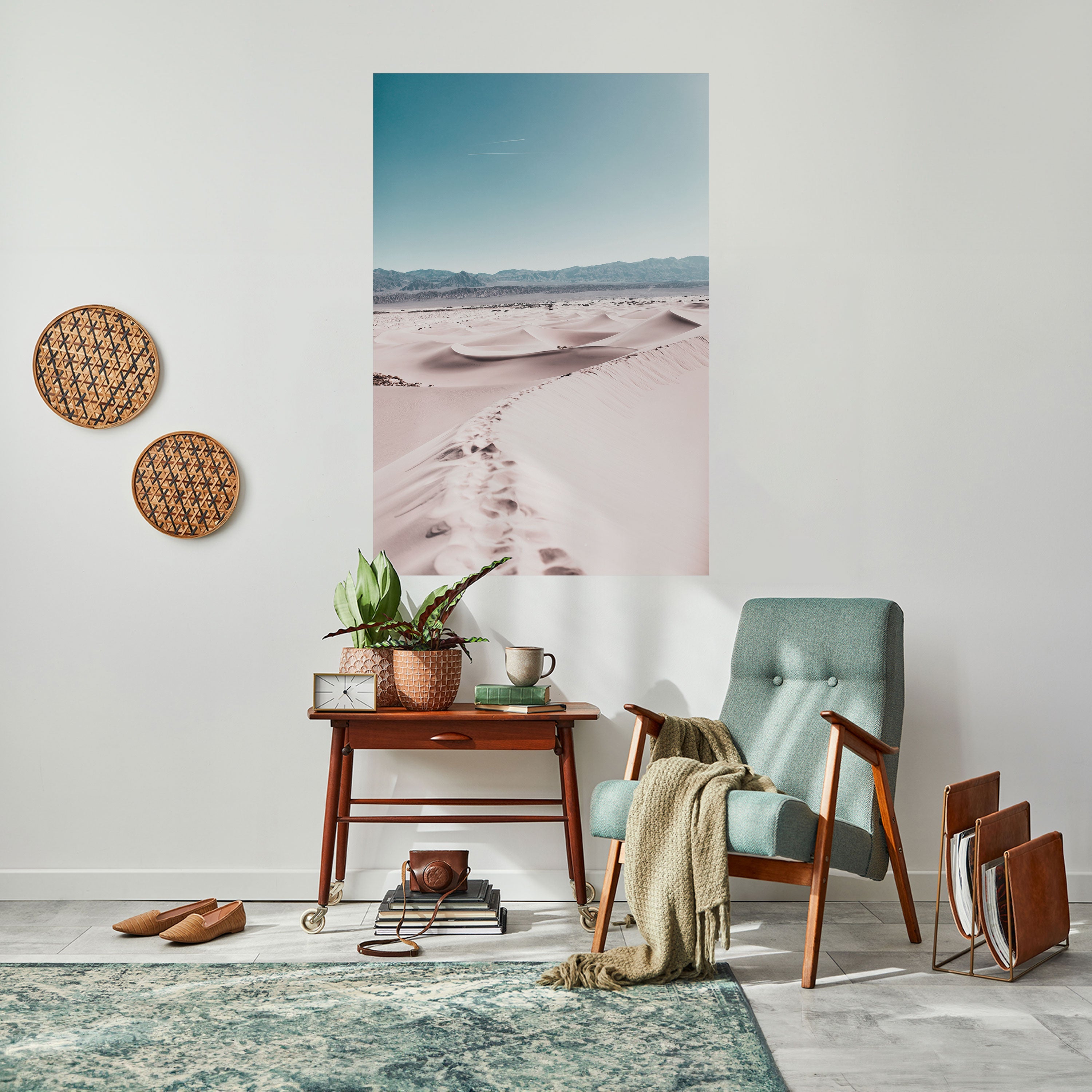 STEPS AWAY Peel and Stick Vertical Poster