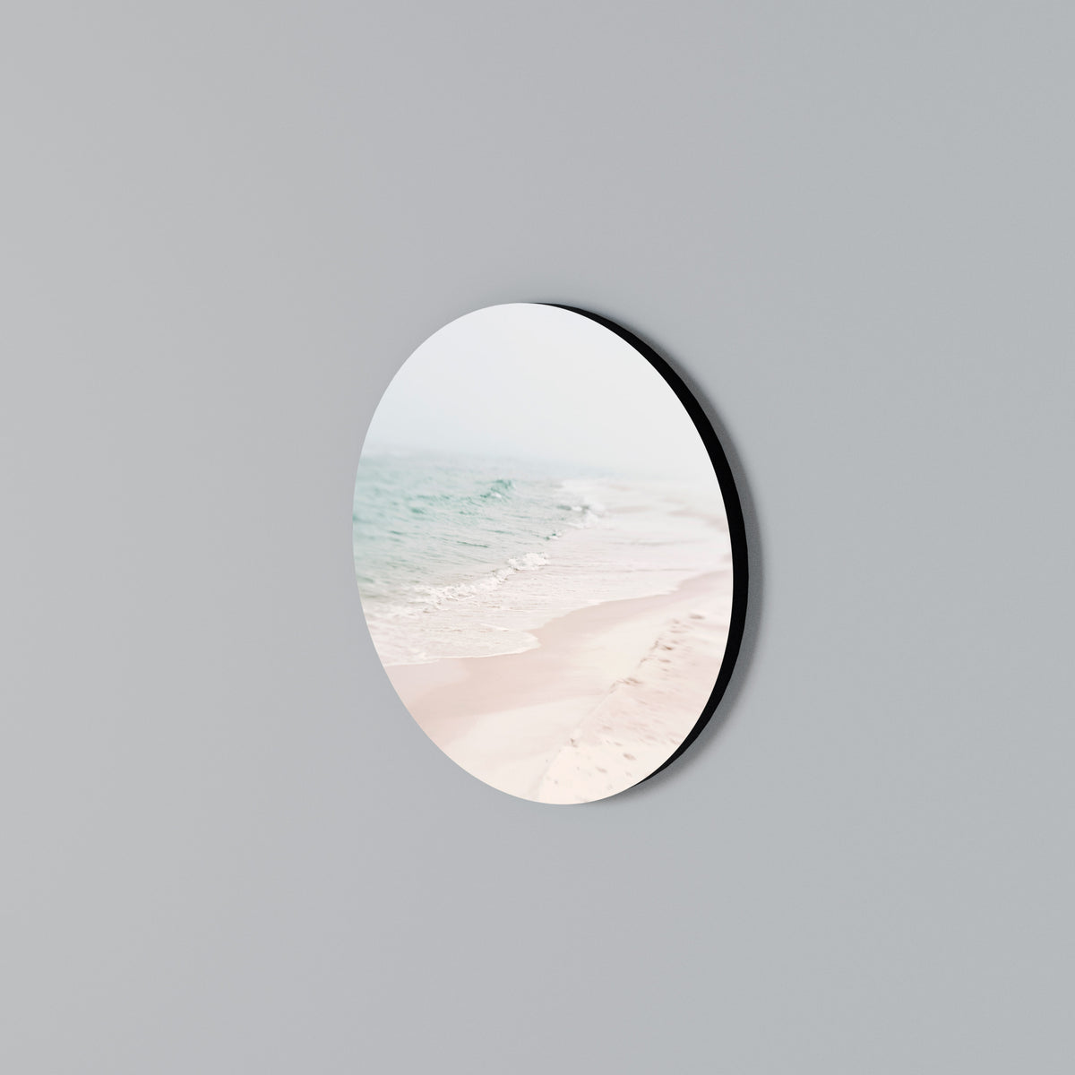 MISTY SHORELINE BLISS Arte de Parede Redonda