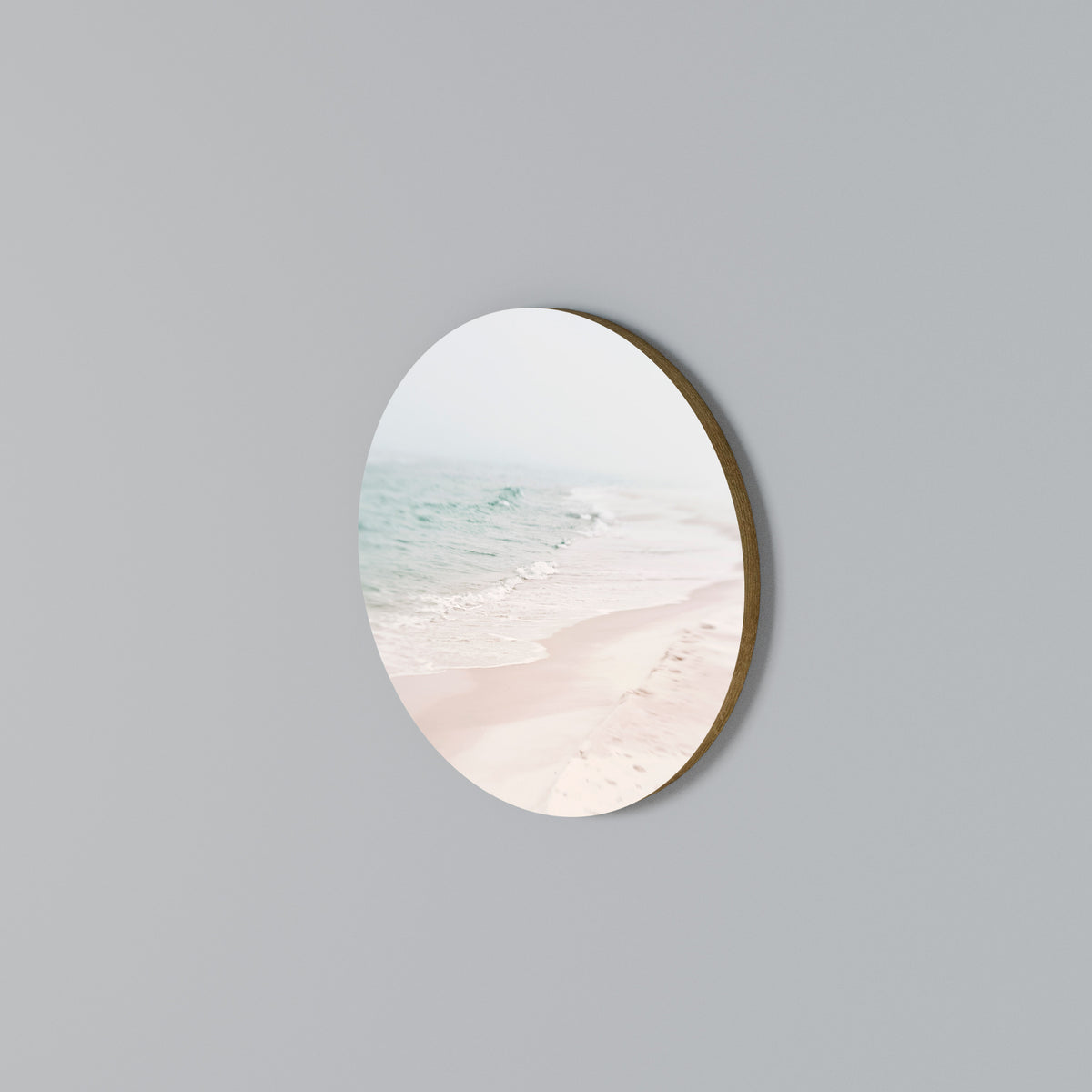 MISTY SHORELINE BLISS Arte de Parede Redonda