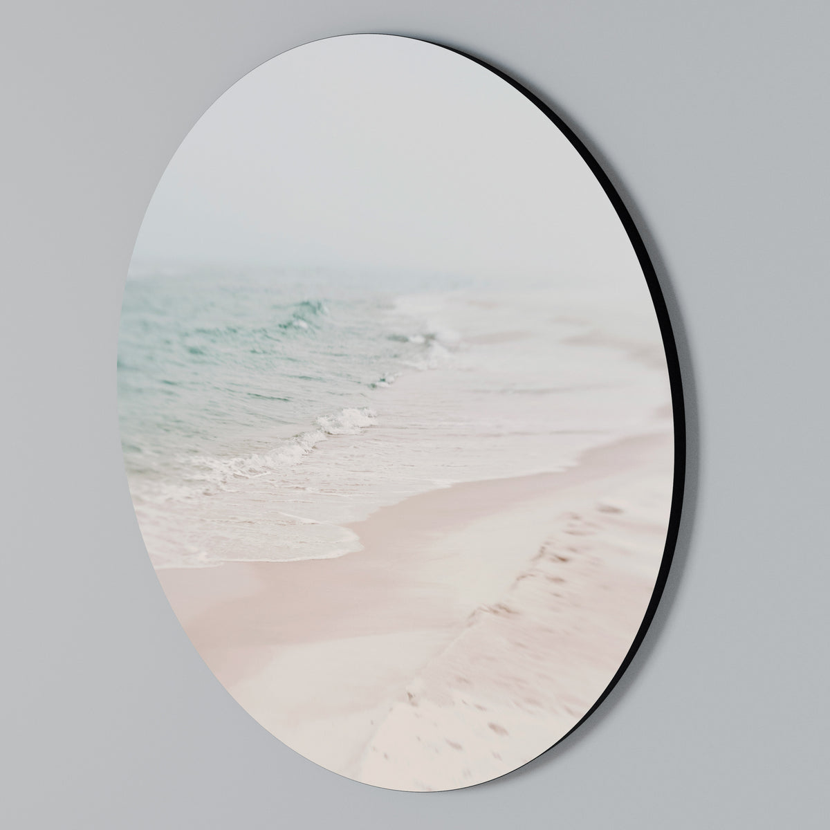 MISTY SHORELINE BLISS Arte de Parede Redonda
