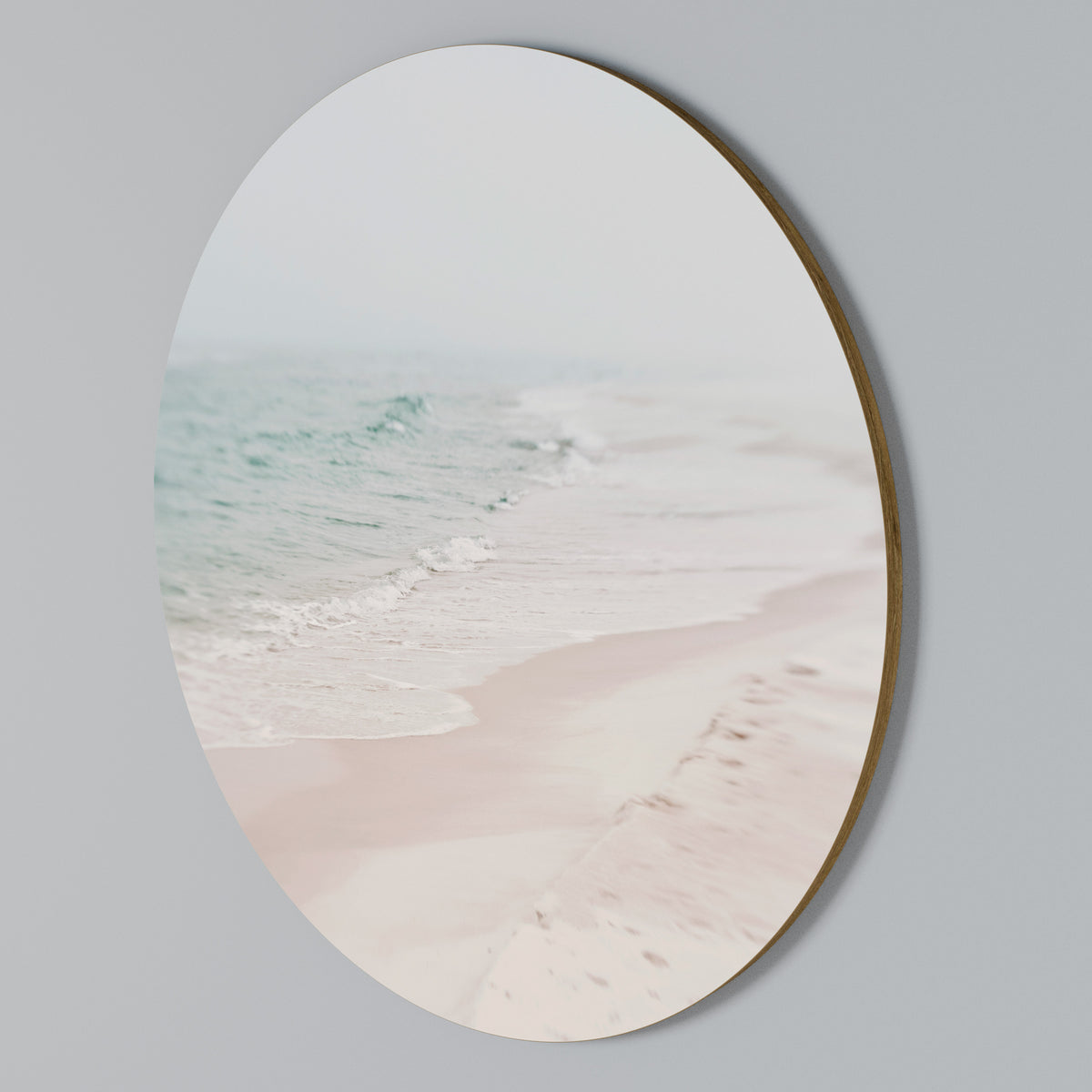 MISTY SHORELINE BLISS Arte de Parede Redonda
