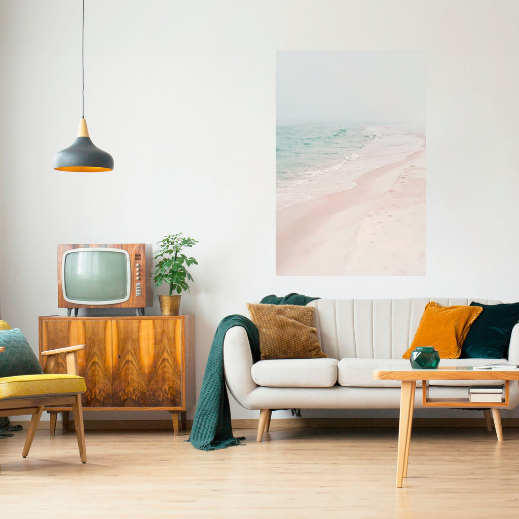 MISTY SHORELINE BLISS Poster Vertical Autocolante