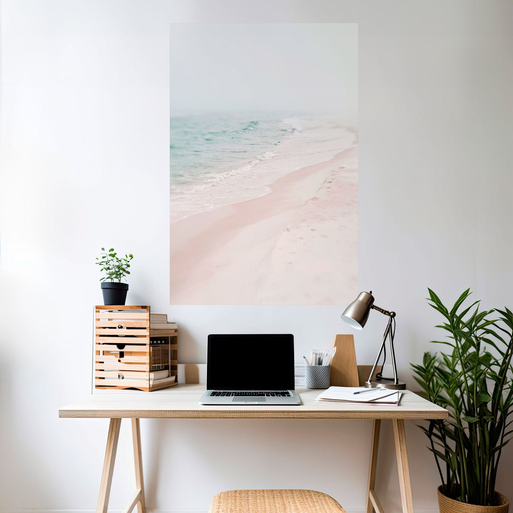 MISTY SHORELINE BLISS Poster Vertical Autocolante